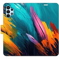 iSaprio flip pouzdro Orange Paint 02 pro Samsung Galaxy A13 / A13 5G - Phone Cover
