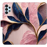 iSaprio flip case Pink Leaves for Samsung Galaxy A13 / A13 5G - Phone Cover