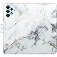 iSaprio flip case SilverMarble 15 for Samsung Galaxy A13 / A13 5G - Phone Cover