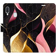 iSaprio flip case Gold Pink Marble 02 for Samsung Galaxy A20e - Phone Cover