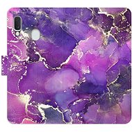 iSaprio flip case Purple Marble for Samsung Galaxy A20e - Phone Cover