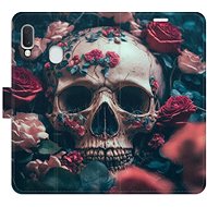 iSaprio flip pouzdro Skull in Roses 02 pro Samsung Galaxy A20e - Phone Cover
