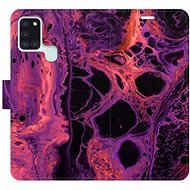 iSaprio flip pouzdro Abstract Dark 02 pro Samsung Galaxy A21s - Phone Cover