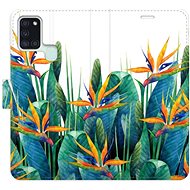 iSaprio flip pouzdro Exotic Flowers 02 pro Samsung Galaxy A21s - Phone Cover