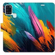 iSaprio flip pouzdro Orange Paint 02 pro Samsung Galaxy A21s - Phone Cover