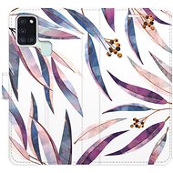 iSaprio flip case Ornamental Leaves for Samsung Galaxy A21s - Phone Cover
