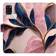 iSaprio flip pouzdro Pink Leaves pro Samsung Galaxy A21s - Phone Cover