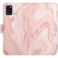 iSaprio flip pouzdro RoseGold Marble pro Samsung Galaxy A21s - Phone Cover