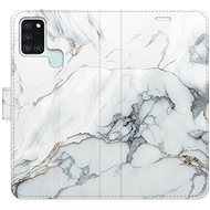 iSaprio flip case SilverMarble 15 for Samsung Galaxy A21s - Phone Cover
