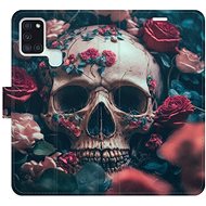 iSaprio flip pouzdro Skull in Roses 02 pro Samsung Galaxy A21s - Phone Cover