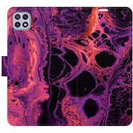 iSaprio flip case Abstract Dark 02 for Samsung Galaxy A22 5G - Phone Cover