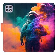 iSaprio flip pouzdro Astronaut in Colours 02 pro Samsung Galaxy A22 5G - Phone Cover