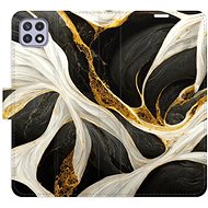 iSaprio flip pouzdro BlackGold Marble pro Samsung Galaxy A22 5G - Phone Cover