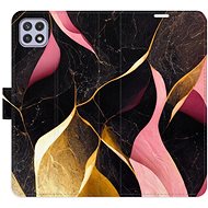 iSaprio flip case Gold Pink Marble 02 for Samsung Galaxy A22 5G - Phone Cover
