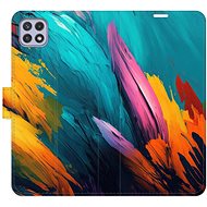 iSaprio flip case Orange Paint 02 for Samsung Galaxy A22 5G - Phone Cover