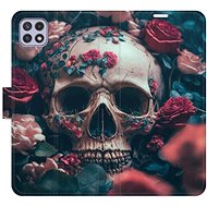 iSaprio flip case Skull in Roses 02 for Samsung Galaxy A22 5G - Phone Cover