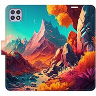 iSaprio flip pouzdro Colorful Mountains pro Samsung Galaxy A22 5G - Phone Cover