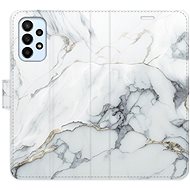 iSaprio flip case SilverMarble 15 for Samsung Galaxy A23 / A23 5G - Phone Cover