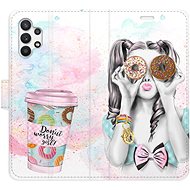 iSaprio flip case Donut Worry Girl for Samsung Galaxy A32 - Phone Cover
