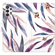 iSaprio flip pouzdro Ornamental Leaves pro Samsung Galaxy A32 - Phone Cover