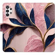 iSaprio flip pouzdro Pink Leaves pro Samsung Galaxy A32 - Phone Cover