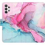 iSaprio flip pouzdro PinkBlue Marble pro Samsung Galaxy A32 - Phone Cover