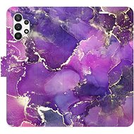 iSaprio flip case Purple Marble for Samsung Galaxy A32 - Phone Cover