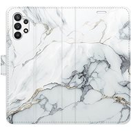 iSaprio flip pouzdro SilverMarble 15 pro Samsung Galaxy A32 - Phone Cover