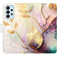iSaprio flip case Gold Leaves 02 for Samsung Galaxy A33 5G - Phone Cover