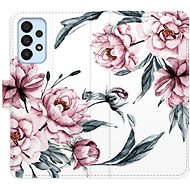 iSaprio flip case Pink Flowers for Samsung Galaxy A33 5G - Phone Cover