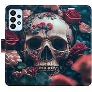 iSaprio flip case Skull in Roses 02 for Samsung Galaxy A33 5G - Phone Cover