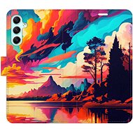 iSaprio flip pouzdro Colorful Mountains 02 pro Samsung Galaxy A34 5G - Phone Cover