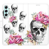 iSaprio flip pouzdro Crazy Skull pro Samsung Galaxy A34 5G - Phone Cover