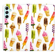 iSaprio flip pouzdro Ice Cream Pattern pro Samsung Galaxy A34 5G - Phone Cover