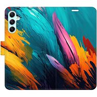 iSaprio flip pouzdro Orange Paint 02 pro Samsung Galaxy A34 5G - Phone Cover