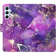 iSaprio flip case Purple Marble for Samsung Galaxy A34 5G - Phone Cover