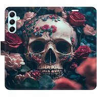 iSaprio flip pouzdro Skull in Roses 02 pro Samsung Galaxy A34 5G - Phone Cover
