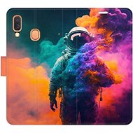 iSaprio flip pouzdro Astronaut in Colours 02 pro Samsung Galaxy A40 - Phone Cover