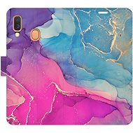 iSaprio flip case Colour Marble 02 for Samsung Galaxy A40 - Phone Cover