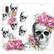 iSaprio flip pouzdro Crazy Skull pro Samsung Galaxy A40 - Phone Cover