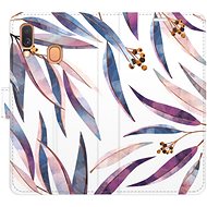 iSaprio flip pouzdro Ornamental Leaves pro Samsung Galaxy A40 - Phone Cover