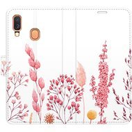 iSaprio flip pouzdro Pink Flowers 03 pro Samsung Galaxy A40 - Phone Cover