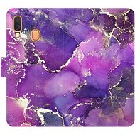 iSaprio flip pouzdro Purple Marble pro Samsung Galaxy A40 - Phone Cover