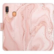 iSaprio flip case RoseGold Marble for Samsung Galaxy A40 - Phone Cover