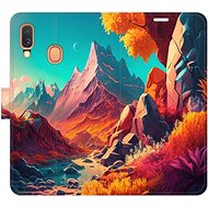 iSaprio flip pouzdro Colorful Mountains pro Samsung Galaxy A40 - Phone Cover