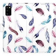 iSaprio flip pouzdro Colorful Feathers pro Samsung Galaxy A41 - Phone Cover