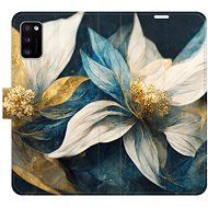 iSaprio flip pouzdro Gold Flowers pro Samsung Galaxy A41 - Phone Cover