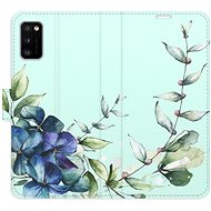 iSaprio flip case Blue Flowers for Samsung Galaxy A41 - Phone Cover