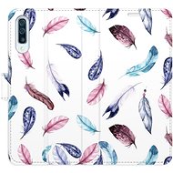 iSaprio flip pouzdro Colorful Feathers pro Samsung Galaxy A50 - Phone Cover
