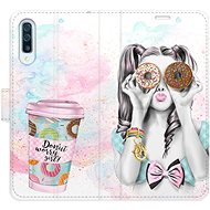 iSaprio flip pouzdro Donut Worry Girl pro Samsung Galaxy A50 - Phone Cover